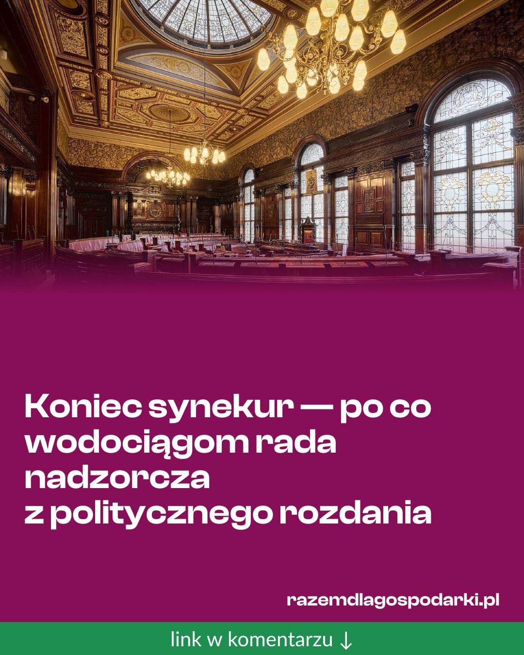 Grafika do udostępnienia: Koniec synekur — po co wodociągom rada nadzorcza z politycznego rozdania